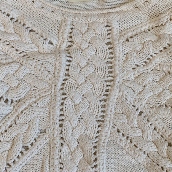 Cotton/Wool Blend Sweater with 3/4 sleeves - Picture 3 of 5